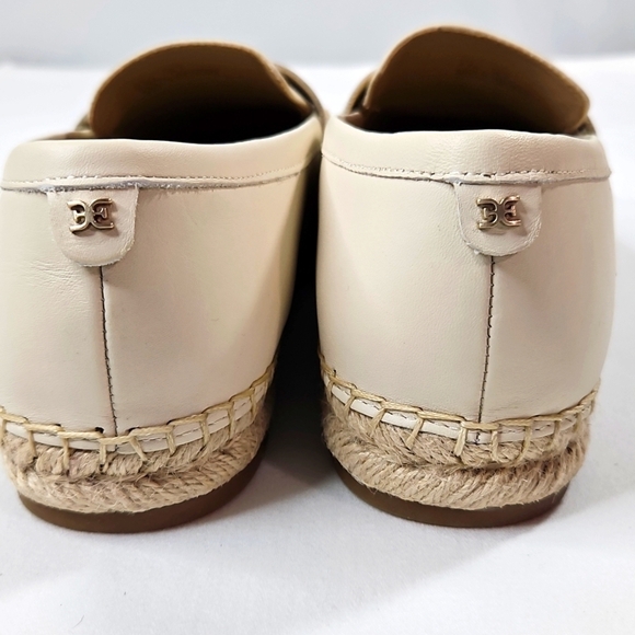 Sam Edelman Cream/Ivory Leather Espadrille Flats Size 8.5 NWT - Picture 6 of 10